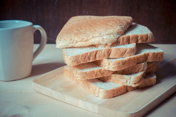 bread with filter effect retro vintage style