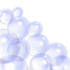 Vector bubbles background. The elements of design.