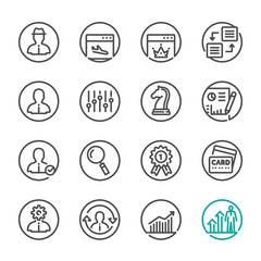 SEO and Development icons with White Background 