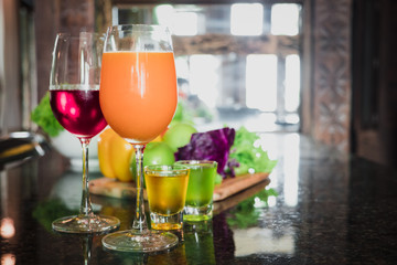 Fruit cocktail glass