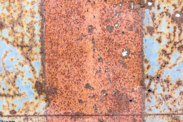 peeling paint and rusty old metal texture