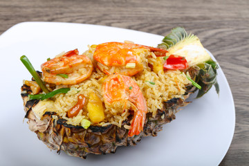 Rice with prawn