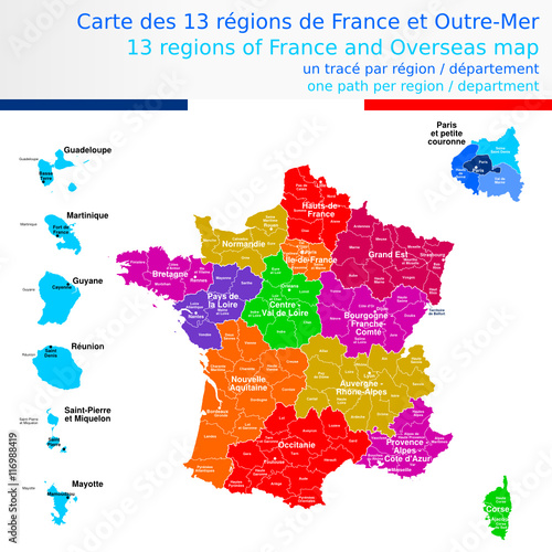 Carte De France Avec Les Regions Et Departement | My blog
