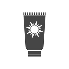 Sun Cream Icon, Sun protect vector flat icon