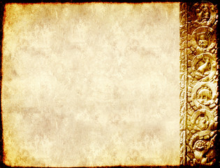 Grunge background with carving, Preah Khan Temple, Angkor Wat, C