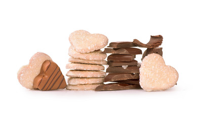 cookies on a white background