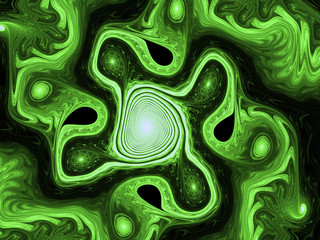 Abstract fractal. Fractal art background for creative design. Decoration for wallpaper desktop, poster, cover booklet, card. Psychedelic. Print for clothes, t-shirt.