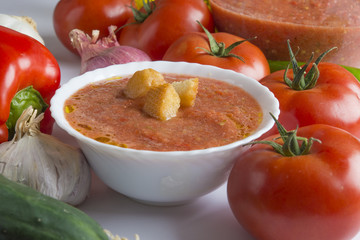 Gazpacho typical food spanish