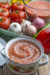 Gazpacho typical food spanish