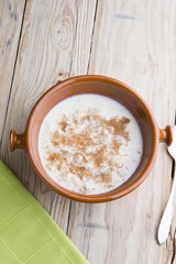 rice with milk and cinnamon