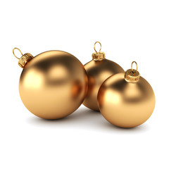 Gold Christmas ball
