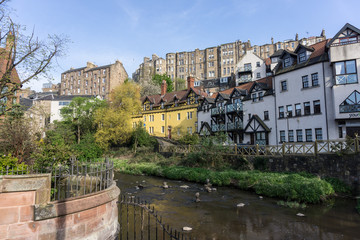 Fototapeta premium Dean Village in Edinburgh