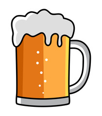 Illustration of a glass of beer