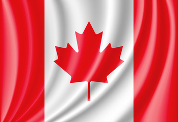 waving flag of canada