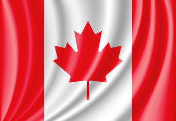 Obraz premium waving flag of canada