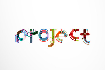 Project word letter banner