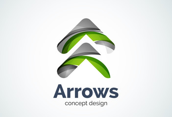 Fototapeta premium Cursor logo template, mouse pointer and arrow concept