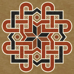 ancient marble floor, abstract geometric pattern with texture, vector illustration