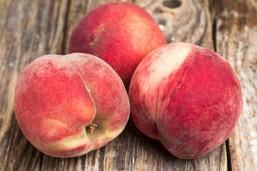 some peaches on the table