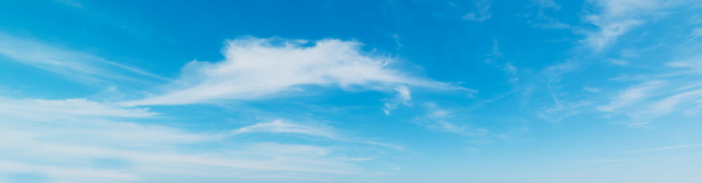 small clouds and blue sky