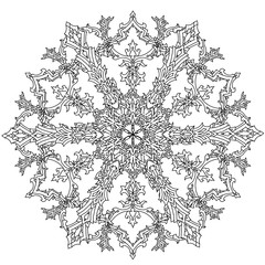 Circle Christmas balls ornament.