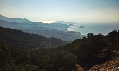 Obraz premium crete island sunset