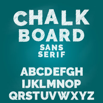 Chalk alphabet 