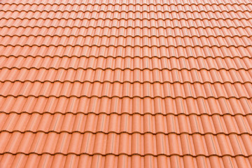 home building construction roof tiles  concrete. orange color