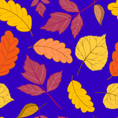 leaves on a dark blue