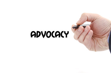 Advocacy text concept