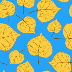 Blue Pattern with leaves-01