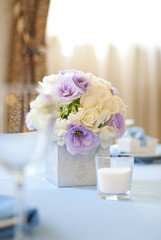 Dinner wedding table setting 