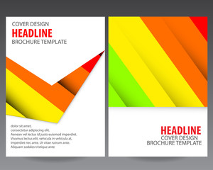 Fototapeta premium Abstract colorful annual report brochure flyer design template vector, Leaflet cover presentation template abstract flat background, layout in A4 size