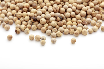 White pepper on white baclground