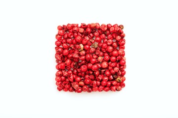 Red pepper on white background