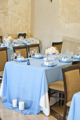 Wedding table setting 