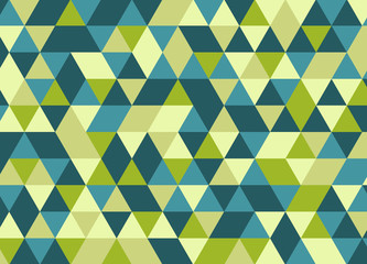 Colorful geometric triangle pattern. Abstract vector background. - 117011437