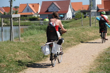 zwei Radfahrer