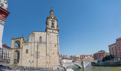 Fototapeta na wymiar Iglesia de San Antón (San Anton eliza) Bilbao (Bilbo) Bizkaia (Vizcaya) Baskenland Spanien (España)
