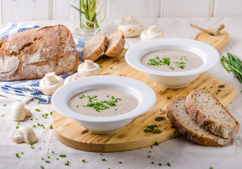 Cream of mushroom soup
