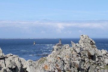 Le phare de la vieille à la pointe du raz, 
Bretagne,cap sizun