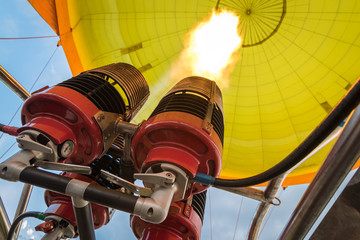 Burners of hot air balloon