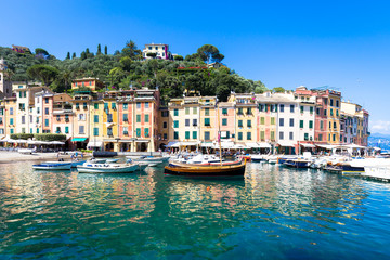 Obraz premium Portofino, Italy - Summer 2016 - view from the sea