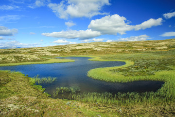 Lake in the mountains, Innerdalen, Norway
