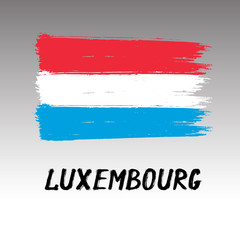 Flag Of Luxembourg  - Grunge