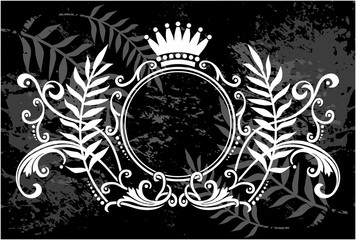 Decorative frame with crown