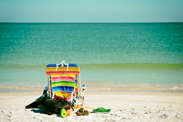 Bright Colored Beach Chair