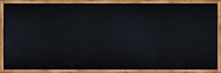 super wide blackboard with wooden bamboo frame / Breite Kreidetafel mit Holzrahmen aus Bambus