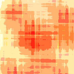 Abstract orange checkered watercolor background