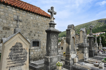 Obraz premium Alter Friedhof in Dubrovnik